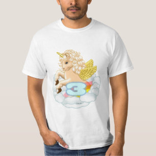 Camiseta cumpleaños 3 años Unicornio