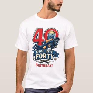 Camiseta Cumpleaños 40 Buceo