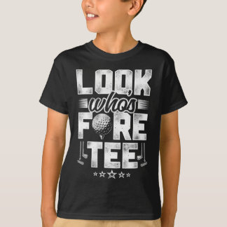 Camiseta Cumpleaños 40 Golf Chiste Vintage Mira Quién Está 