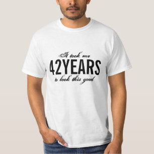 Camiseta cumpleaños 42 Años personalizables