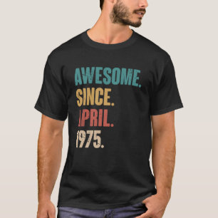 Camiseta Cumpleaños 48 de la Decoración Abril 48 años de an