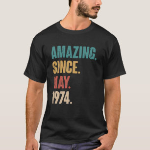 Camiseta Cumpleaños 49.ª Decoración Increíble desde mayo de