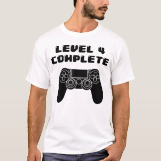 Camiseta Cumpleaños 4  4 años de edad Videojuegos  Cumpleañ