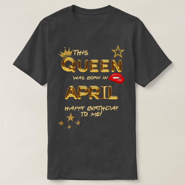 Camiseta Cumpleaños 4 de abril (Diseño del anverso)
