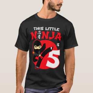 Camiseta Cumpleaños 5 Cumpleaños 5 años Niños Fiesta Pequeñ