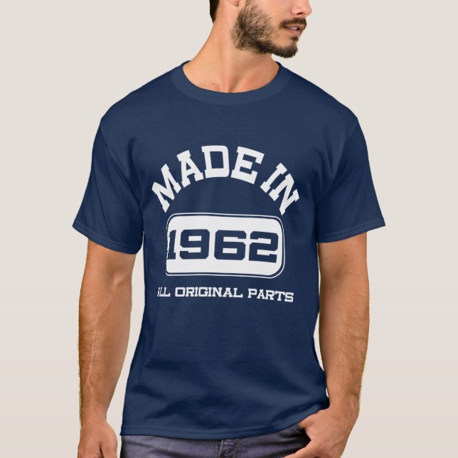 Camiseta Cumpleaños 60 1962 (Anverso)