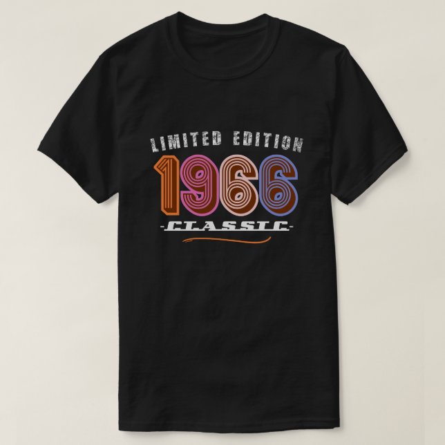 Camiseta Cumpleaños 60 de 1964 (Diseño del anverso)