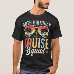 Camiseta Cumpleaños 60 de crucero Squad Familia Hombres coi