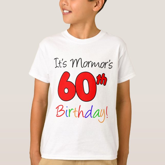 Camiseta Cumpleaños 60 de Mormor (Anverso)