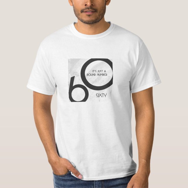 Camiseta Cumpleaños 60 Década Blanca (Anverso)