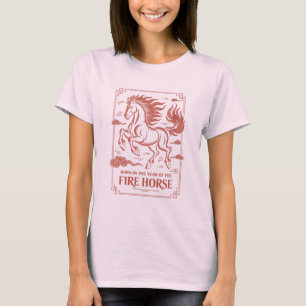 Camiseta Cumpleaños 60 del Caballo de Fuego del Zodiaco Chi