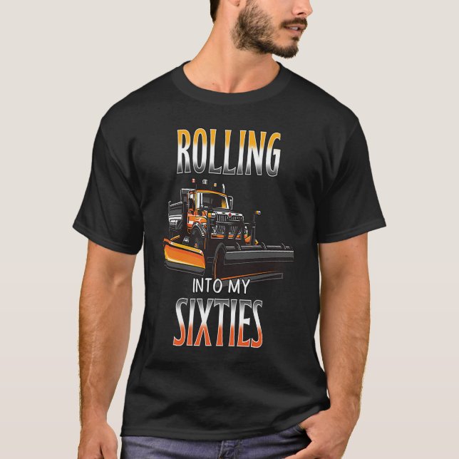 Camiseta Cumpleaños 60 del conductor de la nieve (Anverso)