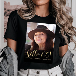 Camiseta Cumpleaños 60 Sesenta Personalizado con Foto
