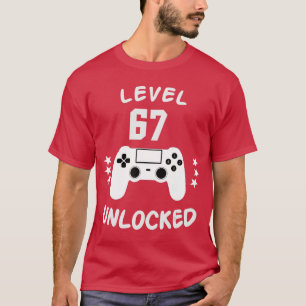 Camiseta Cumpleaños 67 del controlador de jugadores familia