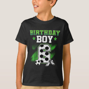 Camiseta Cumpleaños 6 Niño Fútbol 6 Años Deporte 6 años Niñ