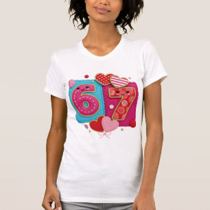 Camiseta Cumpleaños 6 PNG de gancho de cerradura lindo de h