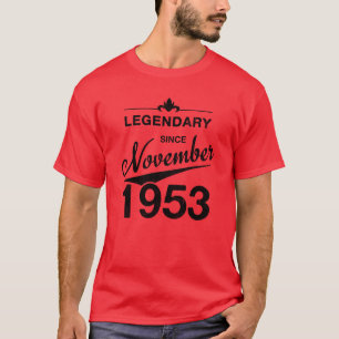 Camiseta Cumpleaños 70 70 años nacido en noviembre de 1953