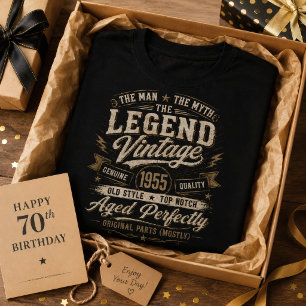 Camiseta Cumpleaños 71 El Hombre El Mito La Leyenda Edición