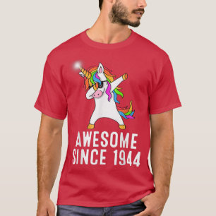Camiseta cumpleaños 77, unicornio dab, alucinante desde 194