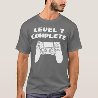 Camiseta Cumpleaños 7 7 años videojuegos Cumpleaños retro