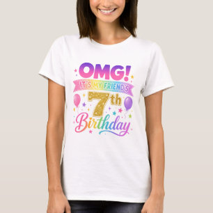 Camiseta Cumpleaños 7 Amigo OMG Es el 7º de mi amigo