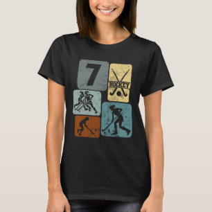 Camiseta Cumpleaños 7 chicas hockey sobre hierba 7 años de