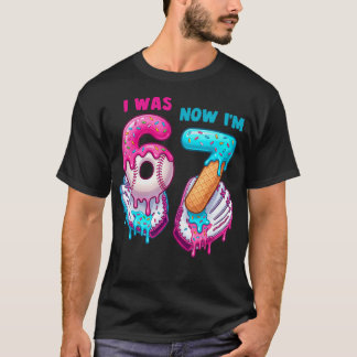 Camiseta Cumpleaños 7 fui 6 ahora tengo 7 años béisbol