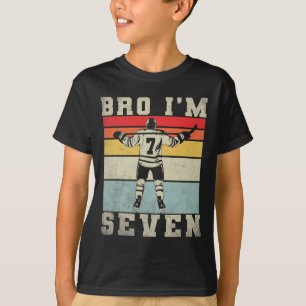 Camiseta Cumpleaños 7 Hockey sobre Hielo Niño de 7 Años Jue