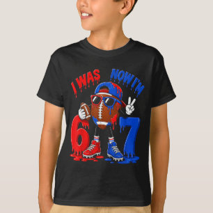 Camiseta Cumpleaños 7 Niño Fútbol Helado Goteo 7 Años