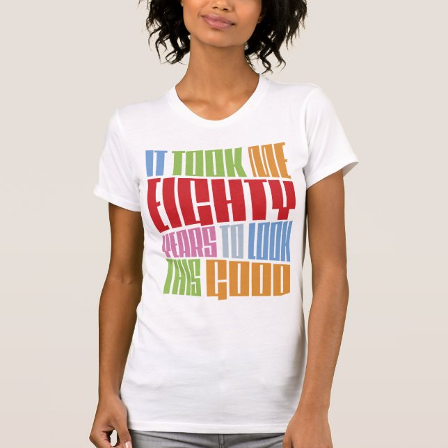 Camiseta Cumpleaños 80 (Anverso)