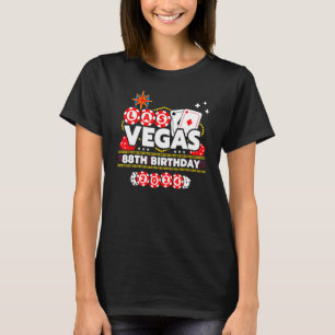 Camiseta Cumpleaños 88 de las Vegas - Cumpleaños de las Veg