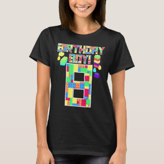 Camiseta Cumpleaños 8 adorable 8 años de edad construcción 