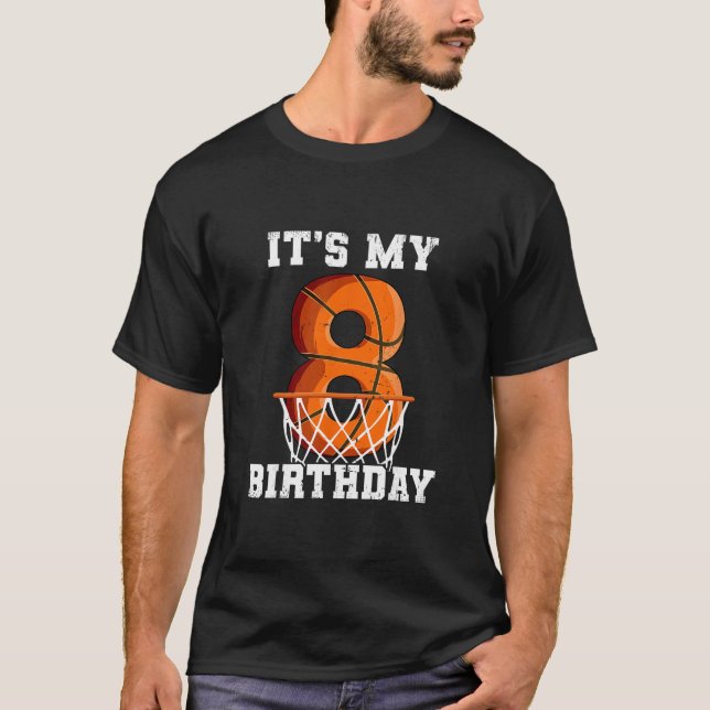Camiseta Cumpleaños 8 Sketch (Anverso)