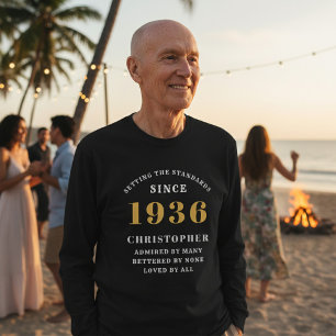 Camiseta Cumpleaños 90 Personalizado 1936 Agregar Nombre