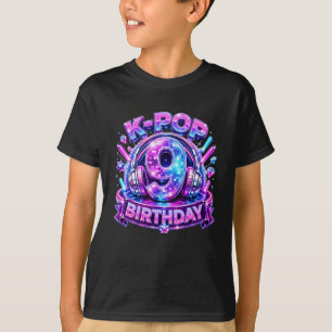 Camiseta Cumpleaños 9 de chica de K-Pop Kpop de 9 años músi
