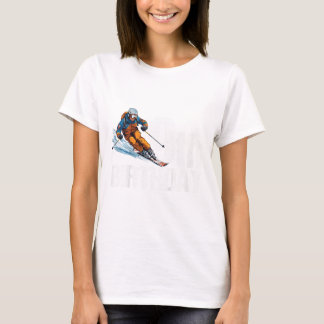 Camiseta Cumpleaños 9 Esquiador Niño Niña 9º Cumpleaños Esq