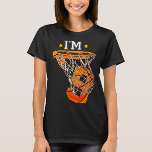 Camiseta Cumpleaños 9 niños Bysketbyll Soy 9 Niño Niña 6to 