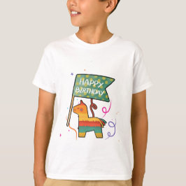 Camiseta Cumpleaños adorable dibujado a mano