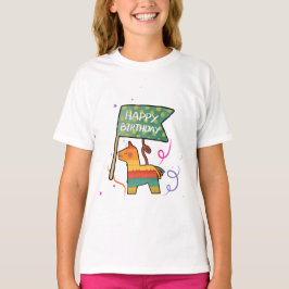 Camiseta Cumpleaños adorable dibujado a mano