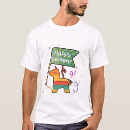 Camiseta Cumpleaños adorable dibujado a mano