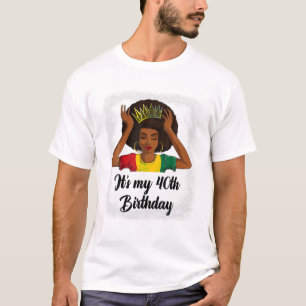 Camiseta Cumpleaños Afro 40