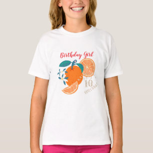 Camiseta Cumpleaños afrutado de naranja