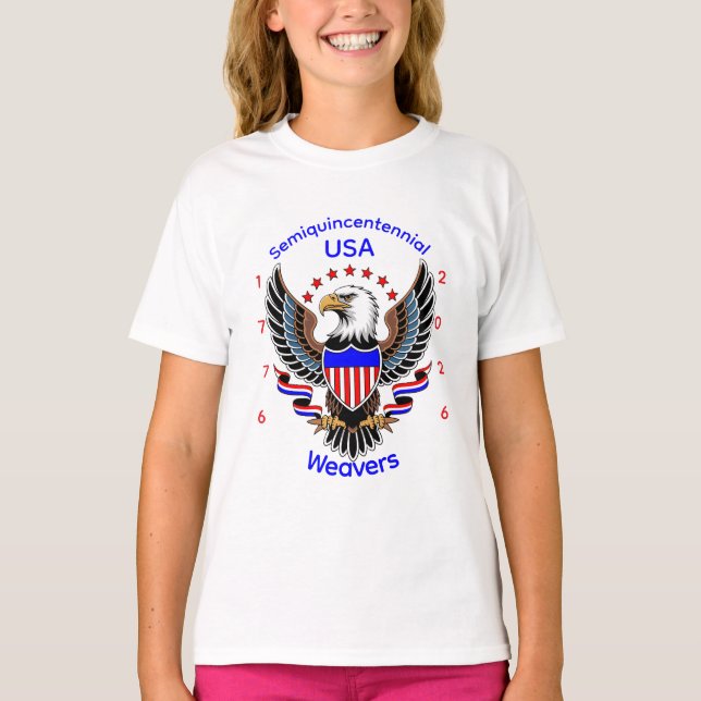Camiseta Cumpleaños americano personalizado 250 (Anverso)