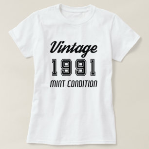 Camiseta Cumpleaños aniversario de condición de menta vinta