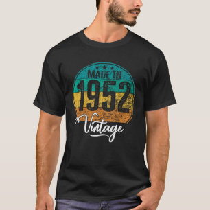 Camiseta Cumpleaños Año de nacimiento vintage 1952 cumpleañ