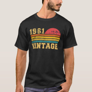 Camiseta Cumpleaños Atardecer Retro Vintage 1961