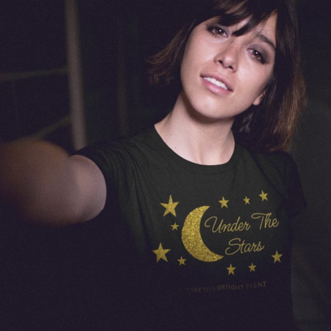 Camiseta Cumpleaños bajo las estrellas (Subido por el creador)