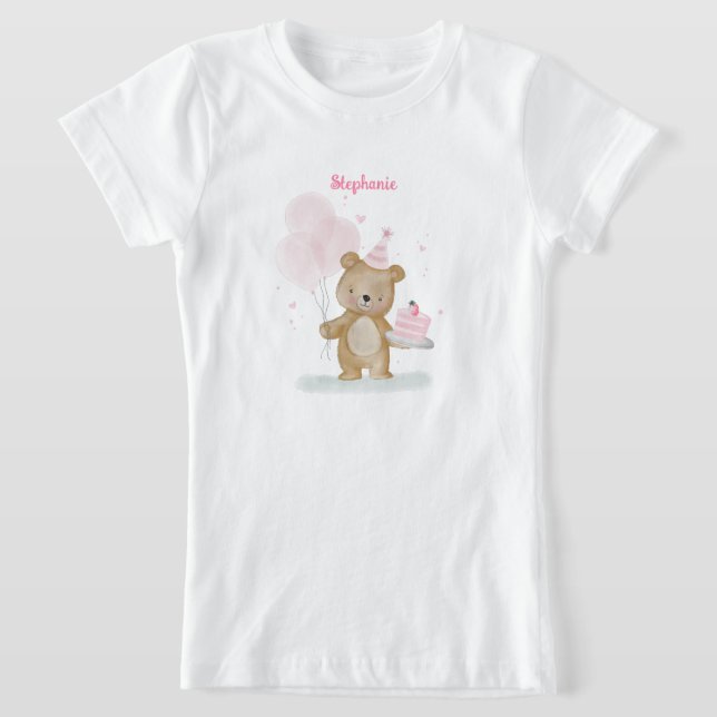 Camiseta Cumpleaños Beary Dulce (Distribución)