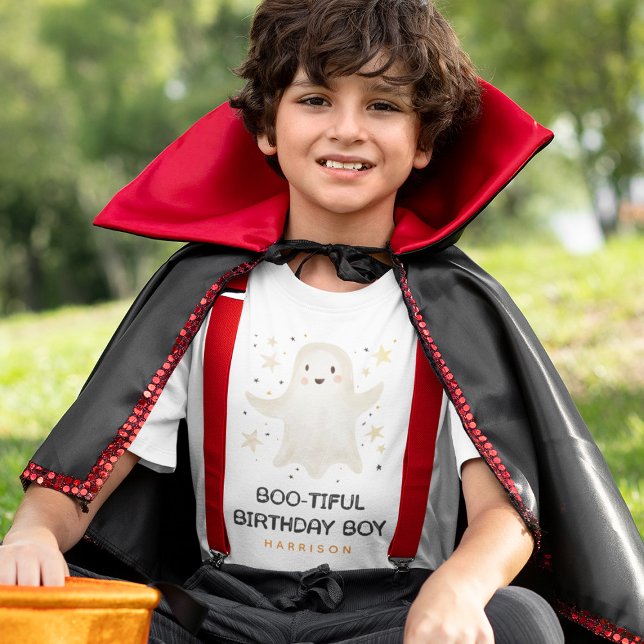 Camiseta Cumpleaños BOO-tiful Niño Fantasma Amigable (Subido por el creador)