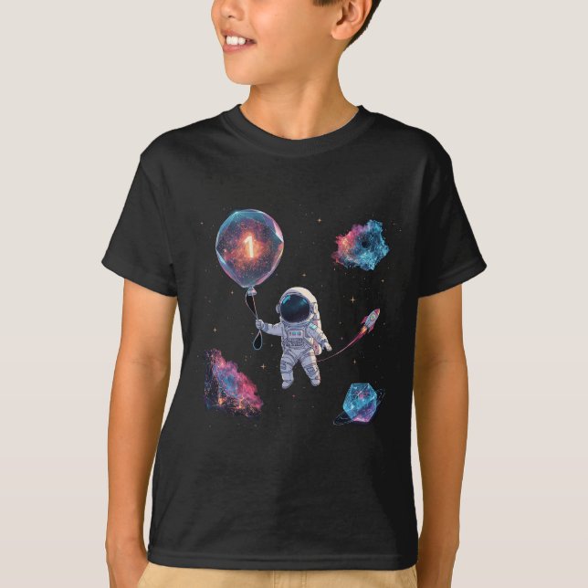 Camiseta Cumpleaños Boy Space Adventure Tee (Anverso)